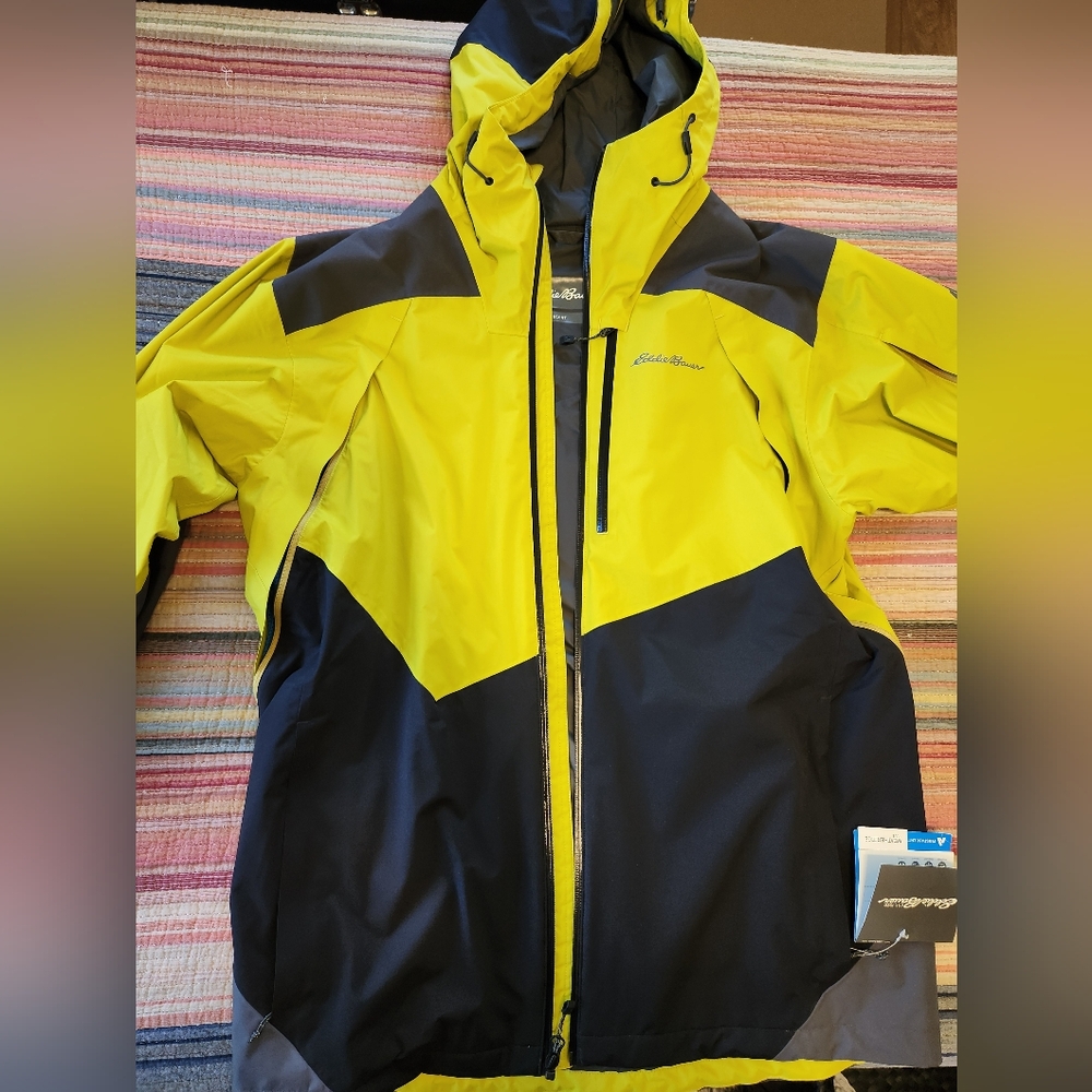 Eddie Bauer First Ascent Telemetry Freeride Ski Jacket - Reed Yellow - Men Mediu